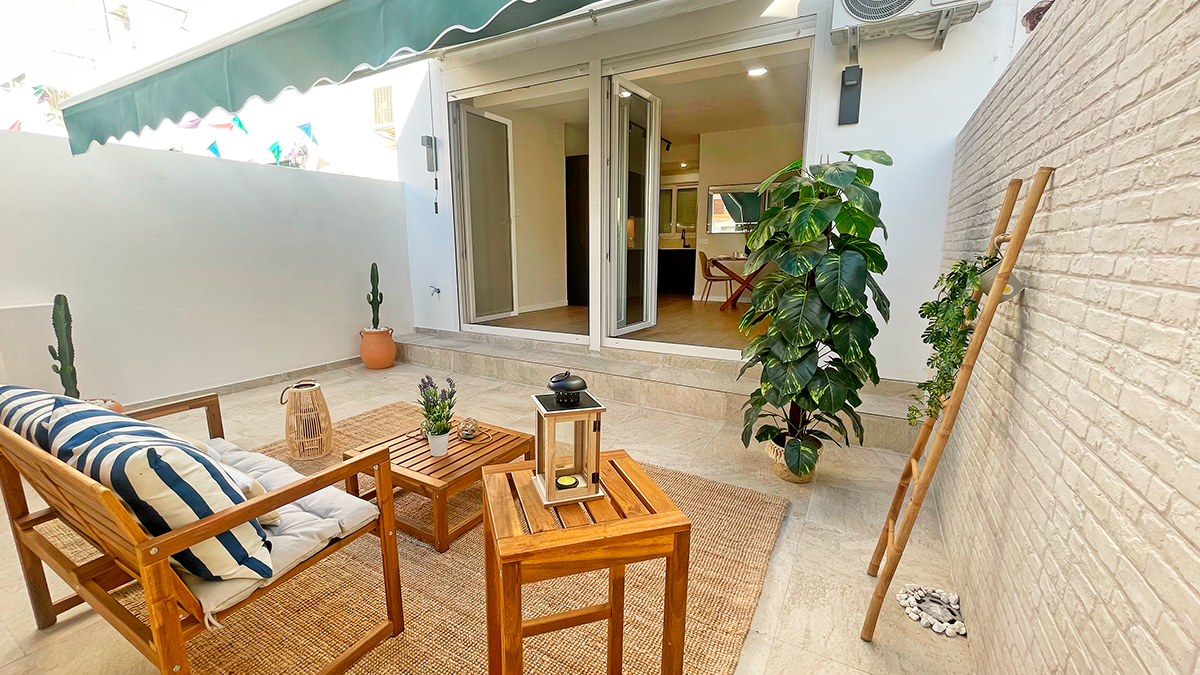 Terraza privada zona chill-out