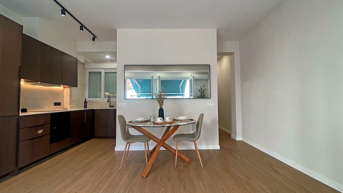 Salón-cocina abierto integrado